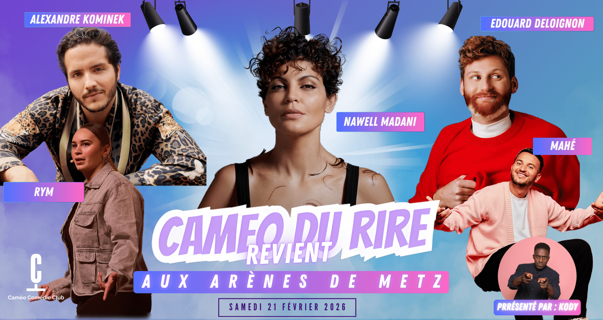 En ce moment au Caméo Comédie Club